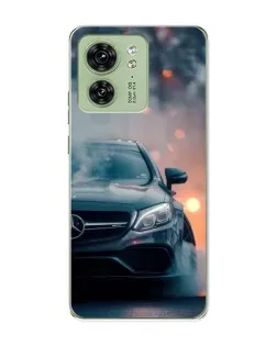 Чехол для Motorola Edge 40 с картинкой «Mercedes — ночной город»