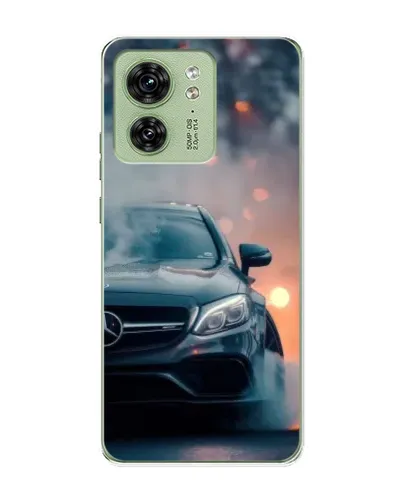 Чехол для Motorola Edge 40 с картинкой «Mercedes — ночной город»