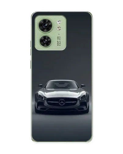 Чехол для Motorola Edge 40 с картинкой «Mercedes на черном»