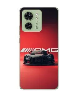 Чехол для Motorola Edge 40 с картинкой «Mercedes AMG — красная линия»