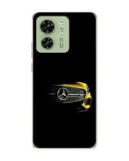 Чехол для Motorola Edge 40 с картинкой «Mercedes — ретро стиль»