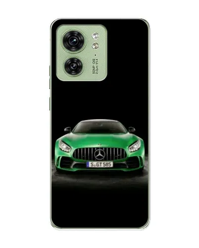 Чехол для Motorola Edge 40 с картинкой «Mercedes — неоновый лого»
