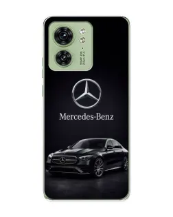 Чехол для Motorola Edge 40 с картинкой «Mercedes — решетка радиатора»