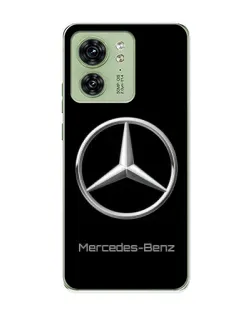 Чехол для Motorola Edge 40 с картинкой «Mercedes Silver Logo»