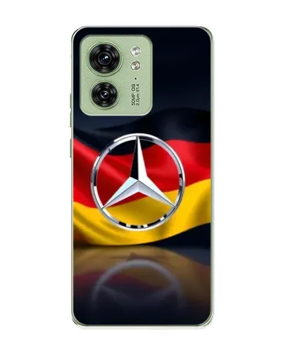 Чехол для Motorola Edge 40 с картинкой «Mercedes — флаг Германии»