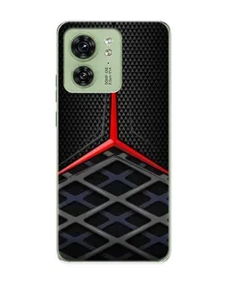 Чехол для Motorola Edge 40 с картинкой «Mercedes Carbon Grid»