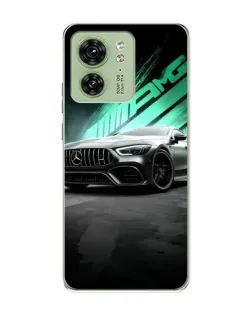 Чехол для Motorola Edge 40 с картинкой «Темный Mercedes AMG»
