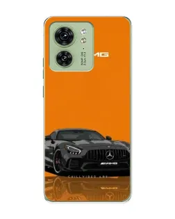 Чехол для Motorola Edge 40 с картинкой «Оранжевый Mercedes AMG»