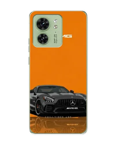 Чехол для Motorola Edge 40 с картинкой «Оранжевый Mercedes AMG»