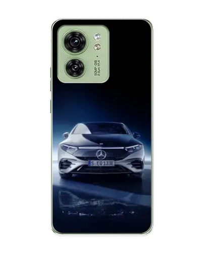 Чехол для Motorola Edge 40 с картинкой «Ночной Mercedes EQ»