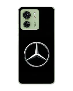 Чехол для Motorola Edge 40 с картинкой «Mercedes классический лого»