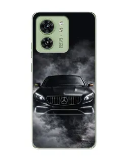 Чехол для Motorola Edge 40 с картинкой «Mercedes в дыму»