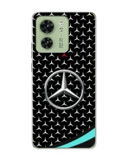 Чехол для Motorola Edge 40 с картинкой «Mercedes — бирюзовый акцент»
