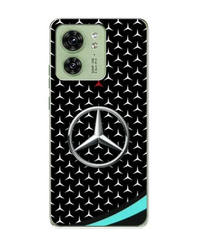 Чехол для Motorola Edge 40 с картинкой «Mercedes — бирюзовый акцент»