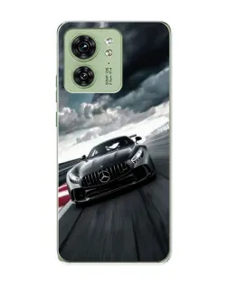 Чехол для Motorola Edge 40 с картинкой «Гоночный Mercedes AMG»