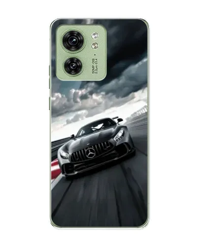 Чехол для Motorola Edge 40 с картинкой «Гоночный Mercedes AMG»