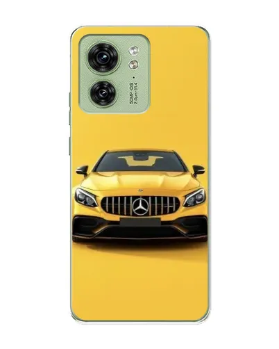 Чехол для Motorola Edge 40 с картинкой «Желтый Mercedes GT»