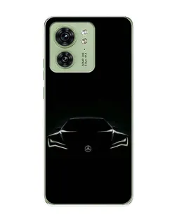 Чехол для Motorola Edge 40 с картинкой «Mercedes — силуэт авто» Чехол для Motorola Edge 40 с картинкой «Mercedes — силуэт авто»