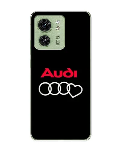 Чехол для Motorola Edge 40 с картинкой «Логотип Audi Heart»