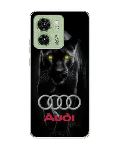 Чехол для Motorola Edge 40 с картинкой «Пантера и Audi»
