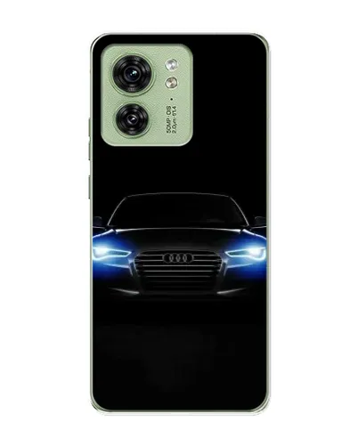 Чехол для Motorola Edge 40 с картинкой «Audi в неоне»