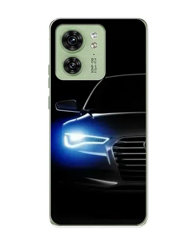 Чехол для Motorola Edge 40 с картинкой «Неоновый взгляд Audi»