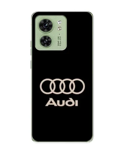 Чехол для Motorola Edge 40 с картинкой «Audi — золотой логотип»
