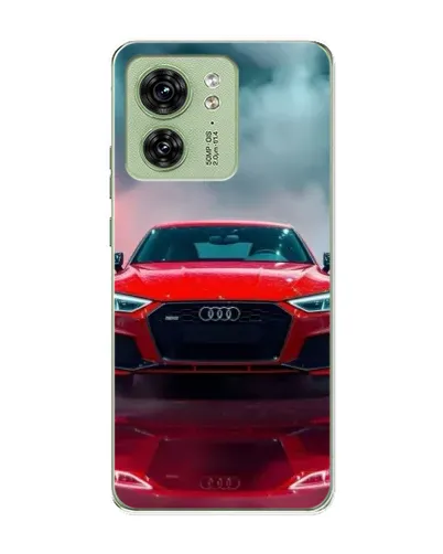 Чехол для Motorola Edge 40 с картинкой «Audi RS — красный стиль»