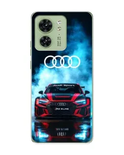 Чехол для Motorola Edge 40 с картинкой «Audi Sport — неон»