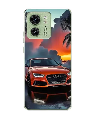 Чехол для Motorola Edge 40 с картинкой «Audi — закат»