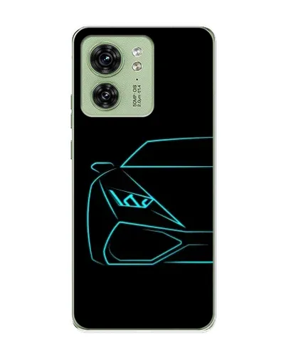 Чехол для Motorola Edge 40 с картинкой «Голубой силуэт Lamborghini» Чехол для Motorola Edge 40 с картинкой «Голубой силуэт Lamborghini»