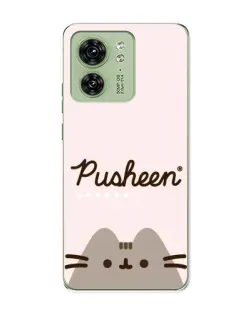 Чохол для Motorola Edge 40 з картинкою «Pusheen логотип»