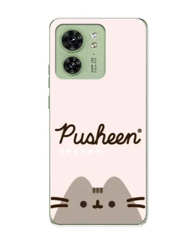 Чохол для Motorola Edge 40 з картинкою «Pusheen логотип»