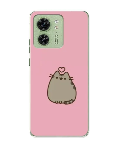 Чохол для Motorola Edge 40 з картинкою «Pusheen серце»