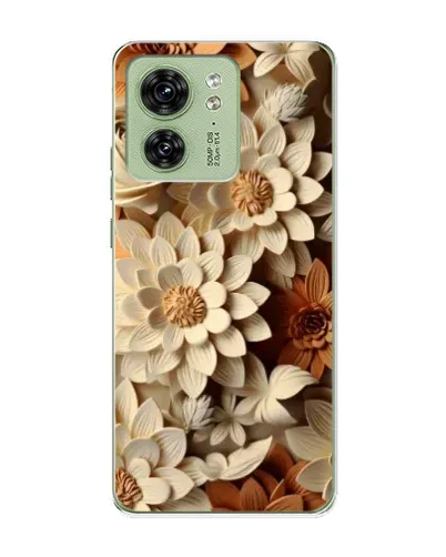 Чохол для Motorola Edge 40 з картинкою «Бежевий флористичний декор» Чохол для Motorola Edge 40 з картинкою «Бежевий флористичний декор»