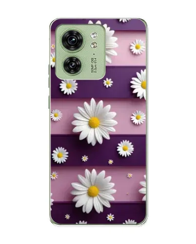 Чохол для Motorola Edge 40 з картинкою «Ромашки на фіолетовому» Чохол для Motorola Edge 40 з картинкою «Ромашки на фіолетовому»