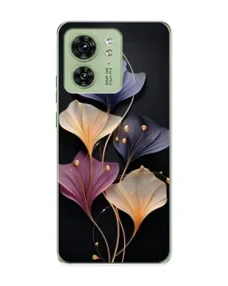 Чохол для Motorola Edge 40 з картинкою «Лілові квіти грації»