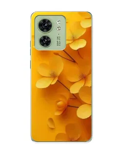Чохол для Motorola Edge 40 з картинкою «Золоті пелюстки»