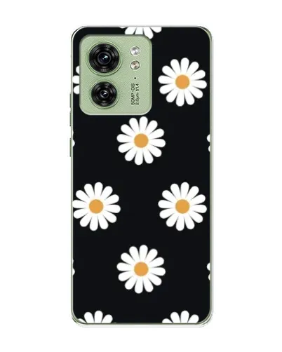 Чохол для Motorola Edge 40 з картинкою «Ромашки на чорному» Чохол для Motorola Edge 40 з картинкою «Ромашки на чорному»