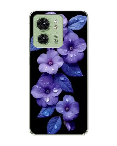 Чохол для Motorola Edge 40 з картинкою «Фіолетові квіти з росою» Чохол для Motorola Edge 40 з картинкою «Фіолетові квіти з росою»