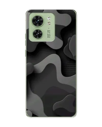 Чехол для Motorola Edge 40 с картинкой «Темный абстрактный камуфляж»