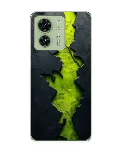 Чехол для Motorola Edge 40 с картинкой «Салатовый разлом скалы» Чехол для Motorola Edge 40 с картинкой «Салатовый разлом скалы»