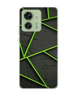 Чехол для Motorola Edge 40 с картинкой «Зеленые геометрические линии» Чехол для Motorola Edge 40 с картинкой «Зеленые геометрические линии»