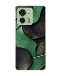 Чехол для Motorola Edge 40 с картинкой «Зеленые кожаные волны» Чехол для Motorola Edge 40 с картинкой «Зеленые кожаные волны»