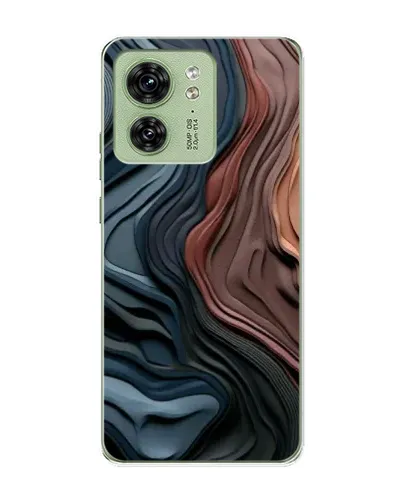 Чехол для Motorola Edge 40 с картинкой «Цветные волны каньона»
