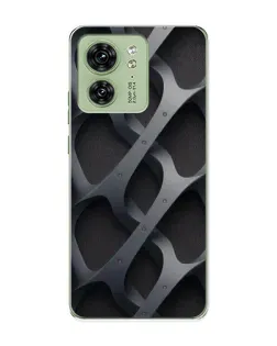 Чехол для Motorola Edge 40 с картинкой «Объемное серое плетение» Чехол для Motorola Edge 40 с картинкой «Объемное серое плетение»