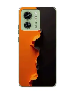 Чехол для Motorola Edge 40 с картинкой «Оранжевый разлом» Чехол для Motorola Edge 40 с картинкой «Оранжевый разлом»