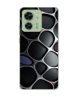 Чехол для Motorola Edge 40 с картинкой «Объемная темная решетка» Чехол для Motorola Edge 40 с картинкой «Объемная темная решетка»