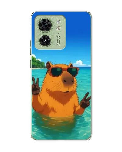 Чехол для Motorola Edge 40 с картинкой «Морская капибара» Чехол для Motorola Edge 40 с картинкой «Морская капибара»