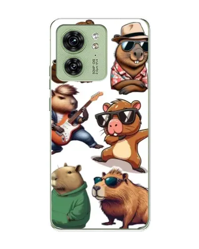 Чехол для Motorola Edge 40 с картинкой «Крутые капибары музыканты» Чехол для Motorola Edge 40 с картинкой «Крутые капибары музыканты»